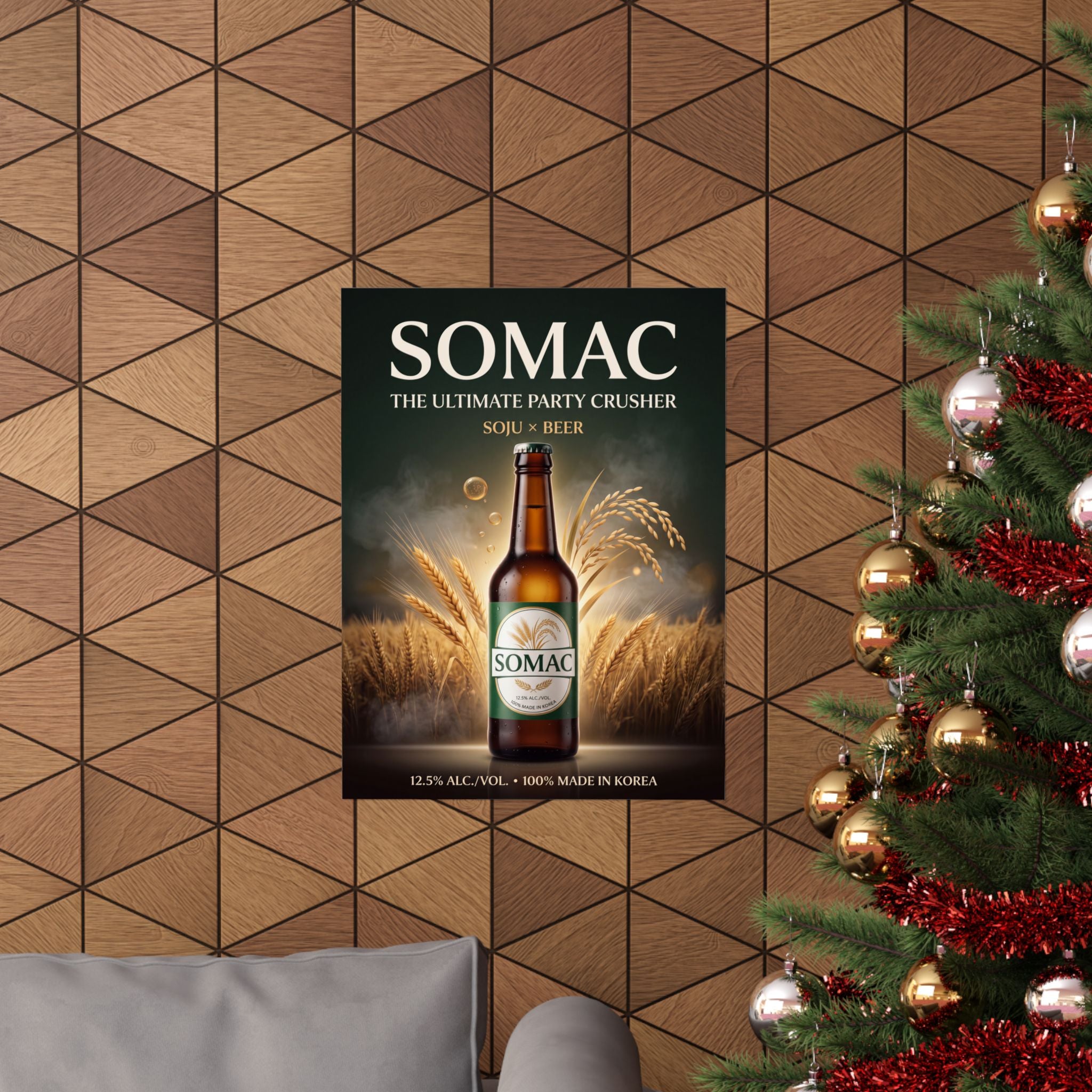 SOMAC — The Ultimate Party Crusher | Korean Beverage Poster
