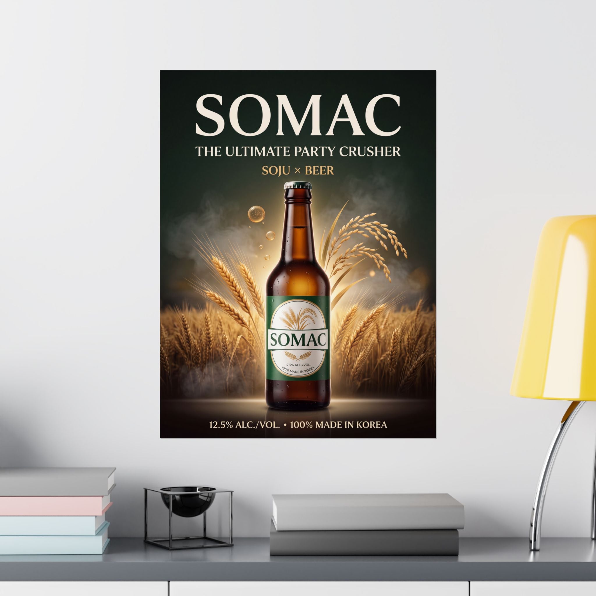 SOMAC — The Ultimate Party Crusher | Korean Beverage Poster