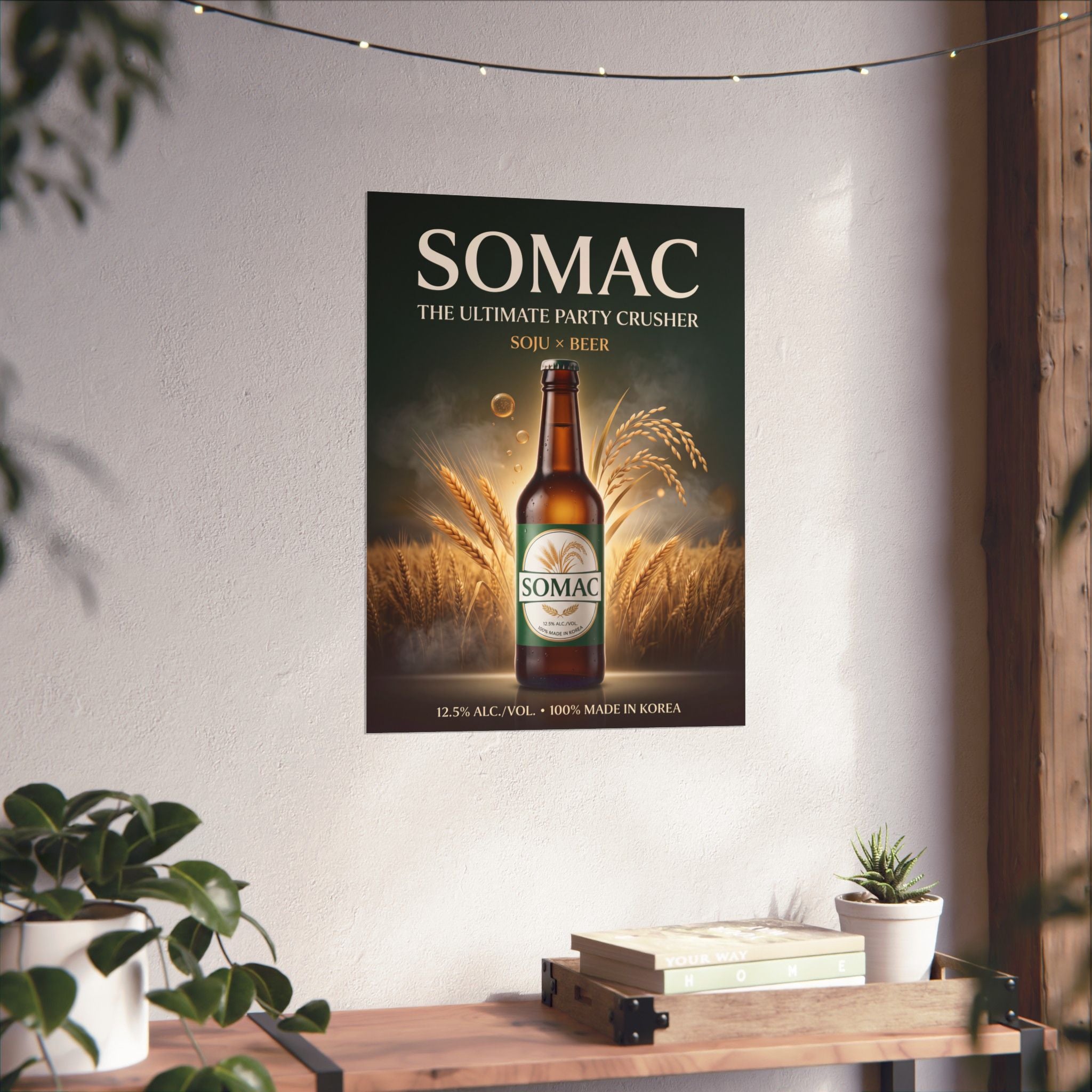 SOMAC — The Ultimate Party Crusher | Korean Beverage Poster