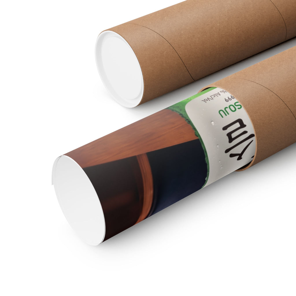 "Renew Your Evening" Chan-iseul Fresh Soju Matte Poster | Modern Korean Lounge Wall Art