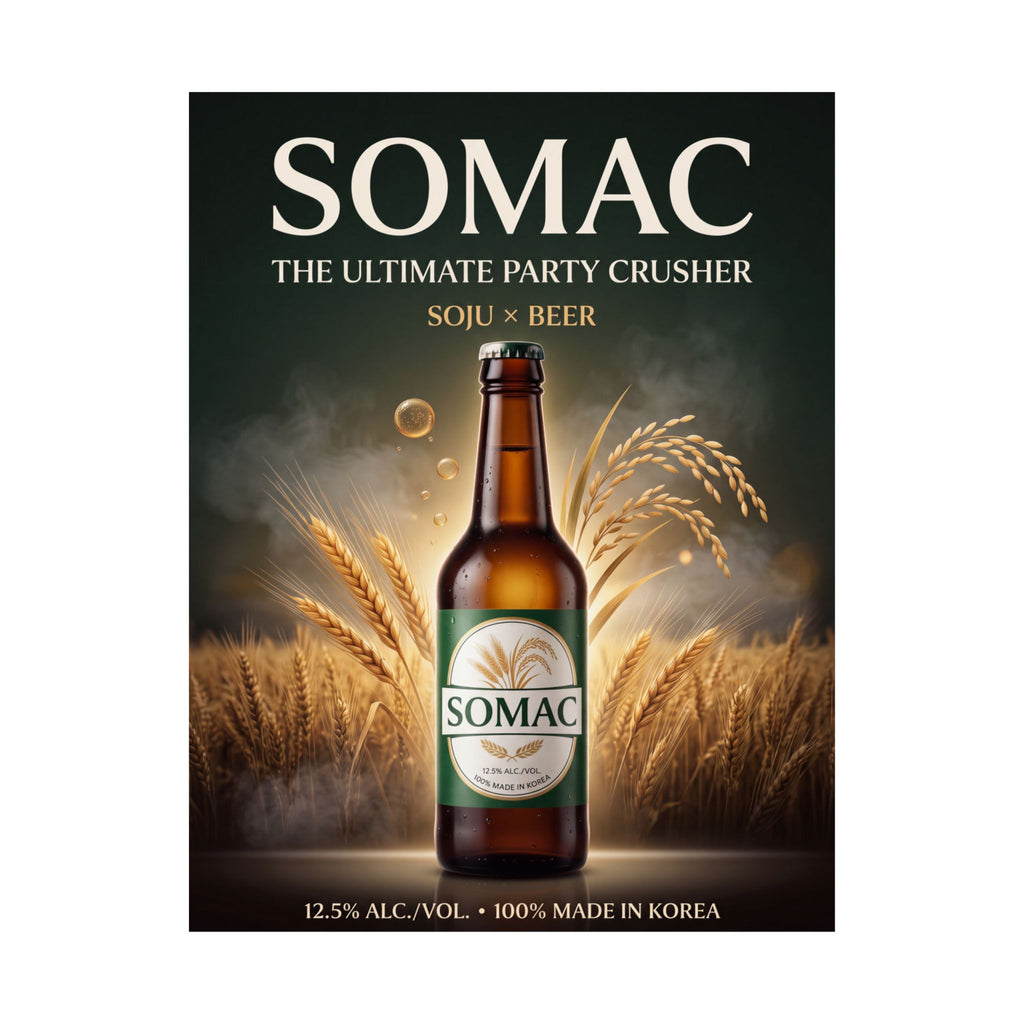 SOMAC — The Ultimate Party Crusher | Korean Beverage Poster
