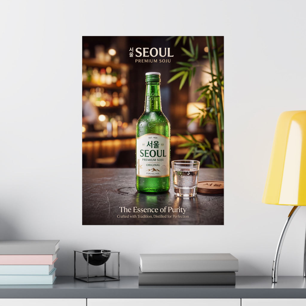 서울소주 Seoul Premium Soju Matte Poster