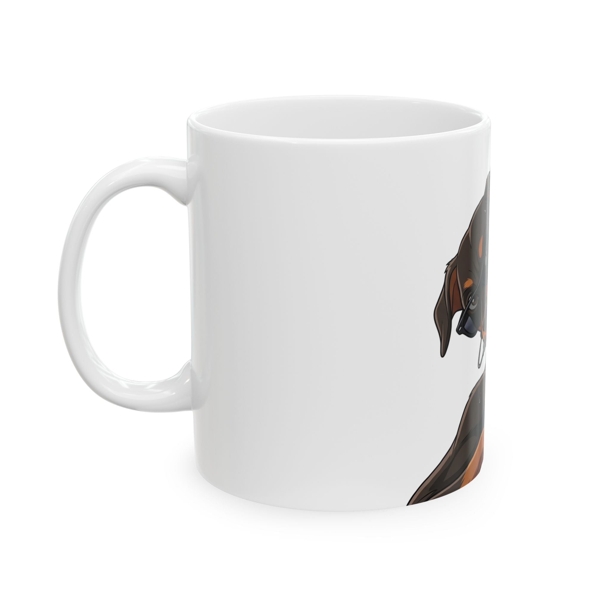 ATEEZ San Doberman Pinscher Meme Ceramic Mug - Viral "Da Juk Ja" (Let's All Die) Comeback Stage Pose Coffee Cup | Funny K-Pop ATINY Fan Merch & Gift
