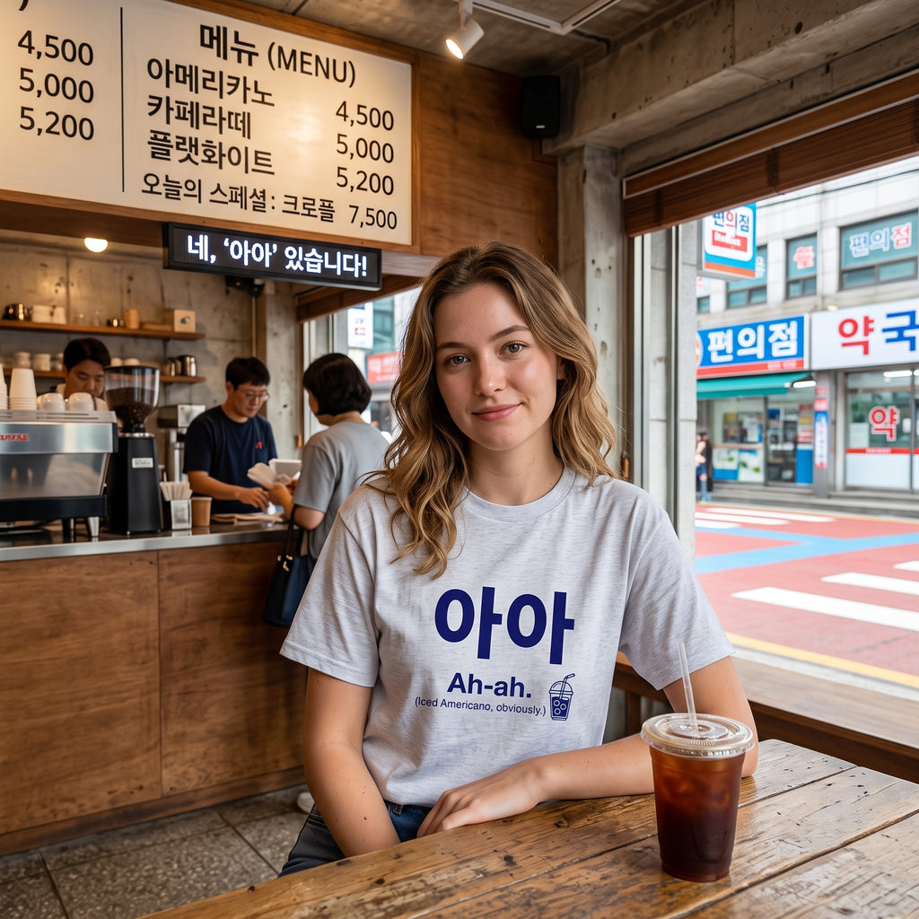 아-아 Ah-ah Iced Americano T-Shirt