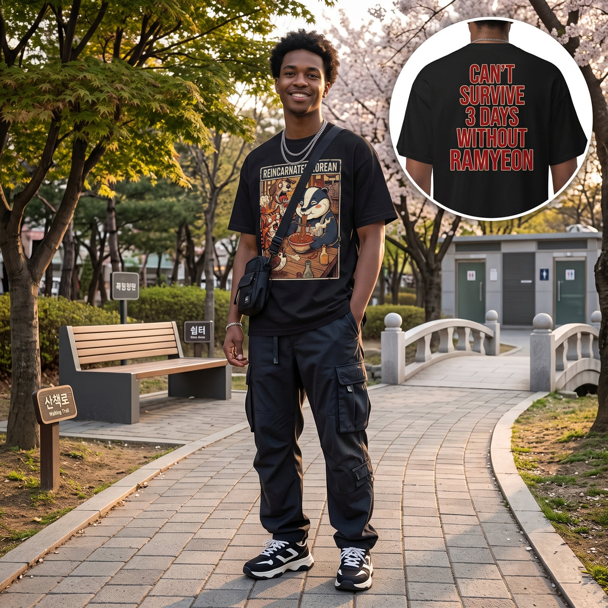 Reincarnated Korean — Ramyeon Version T-Shirt