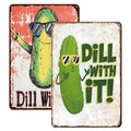 Funny Pickle Metal Tin Signs Retro Kitchen & Farmhouse Wall Decor