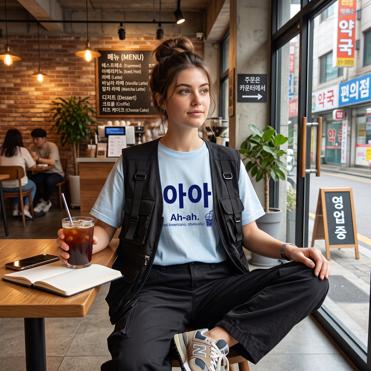 아-아 Ah-ah Iced Americano T-Shirt