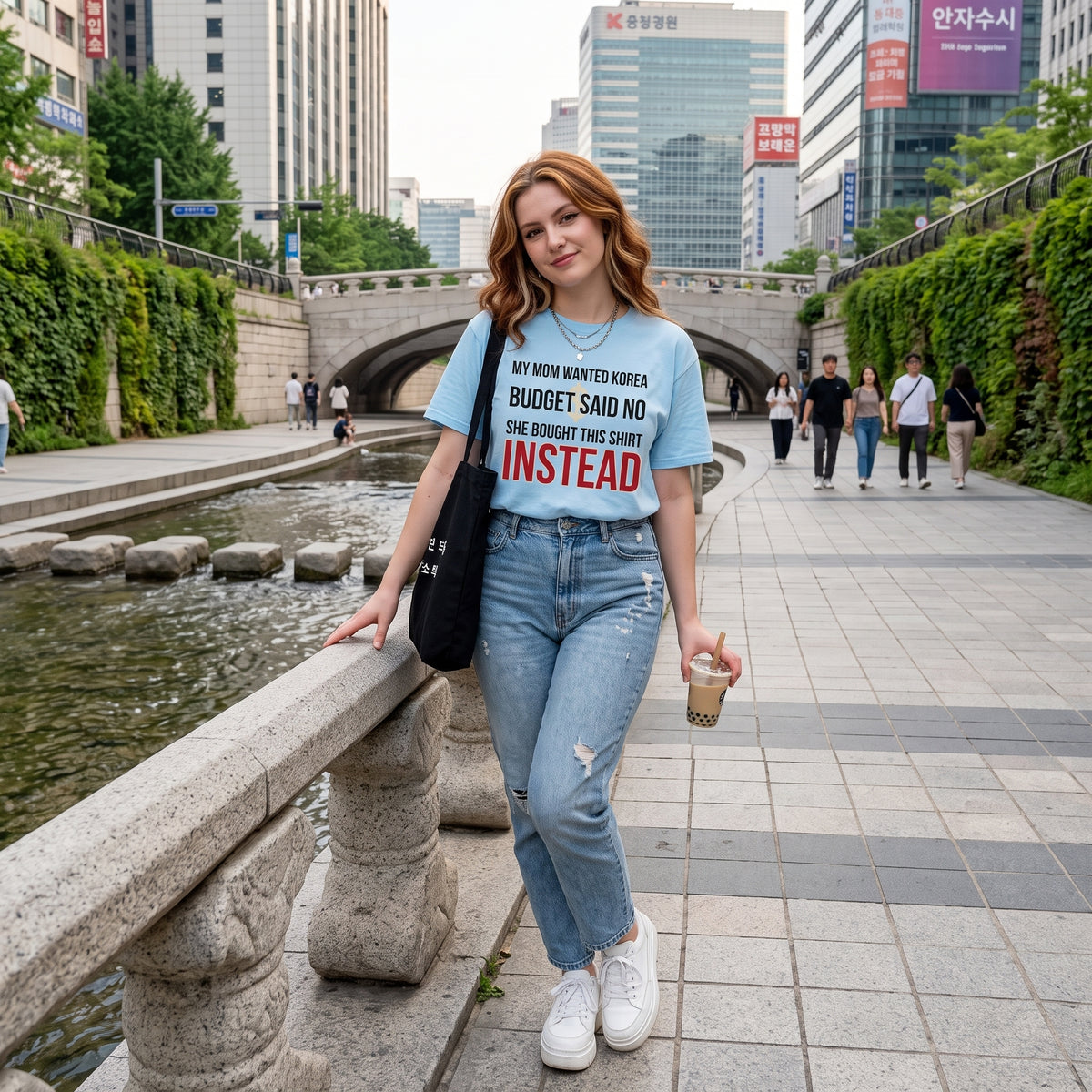 Mom Wanted Korea Budget Said No Funny Korea T-Shirt