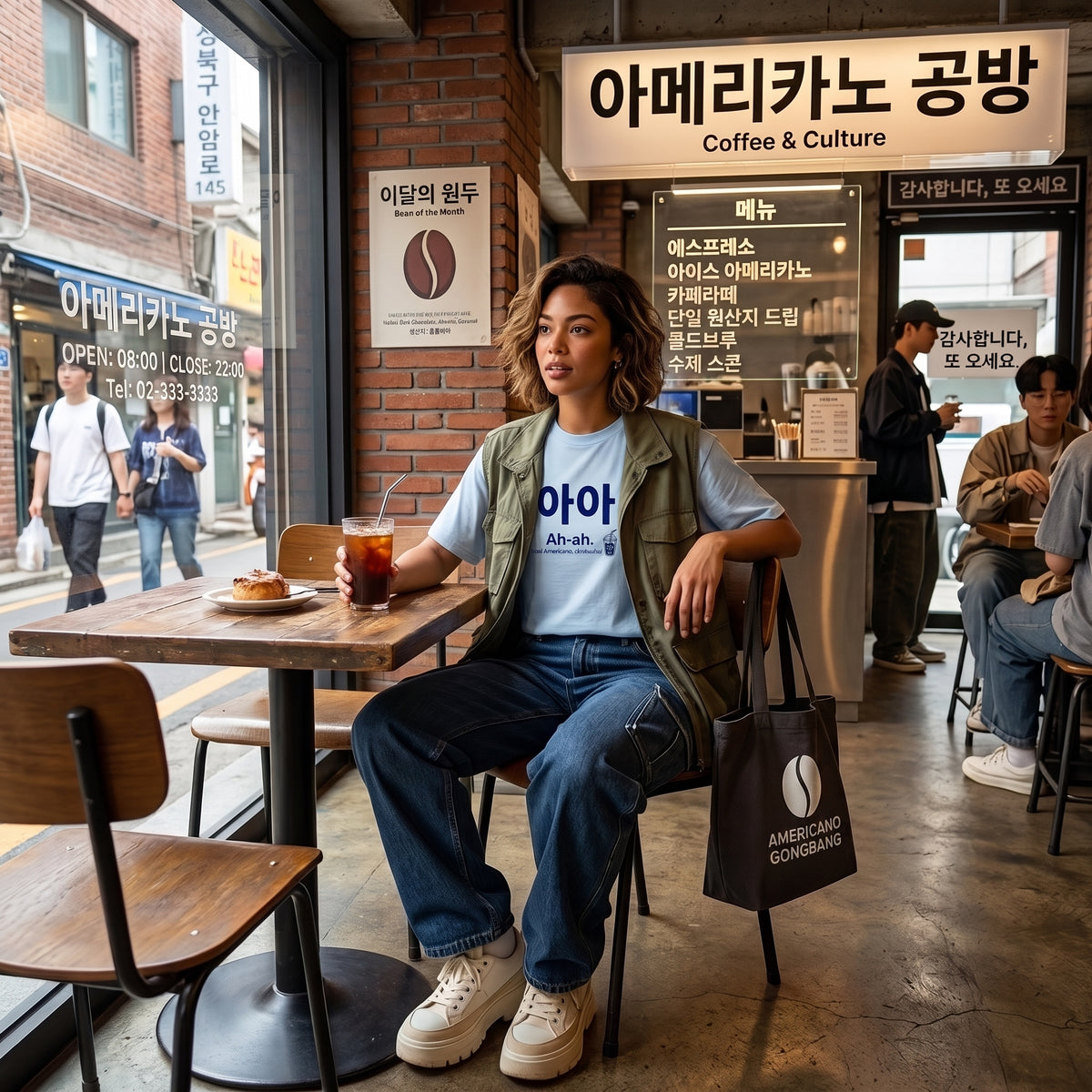 아-아 Ah-ah Iced Americano T-Shirt