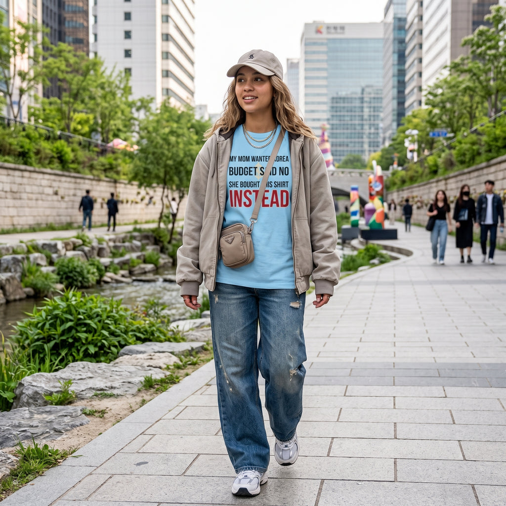 Mom Wanted Korea Budget Said No Funny Korea T-Shirt
