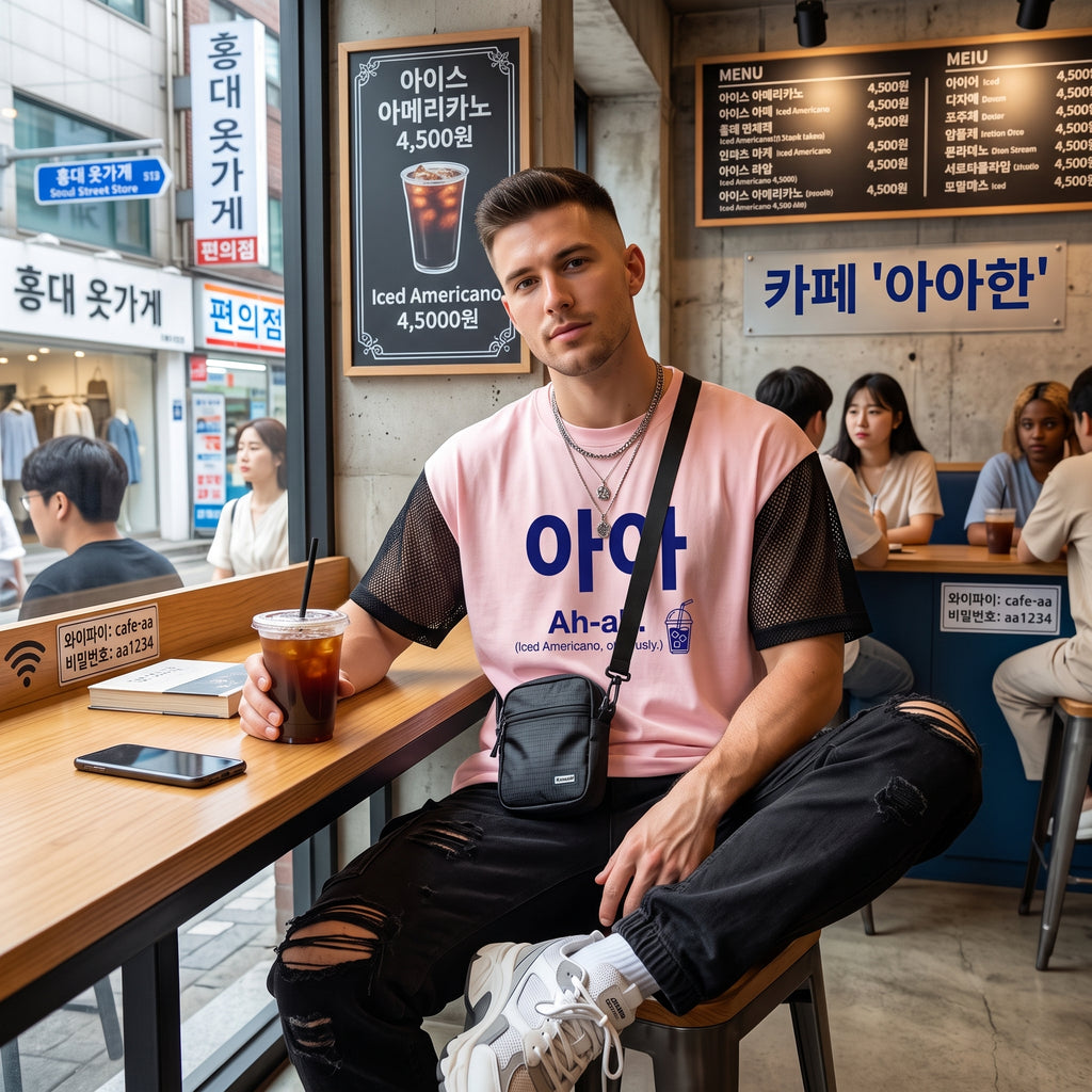 아-아 Ah-ah Iced Americano T-Shirt