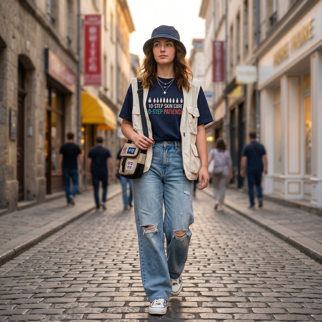 10-Step Skincare 0-Step Patience T-Shirt