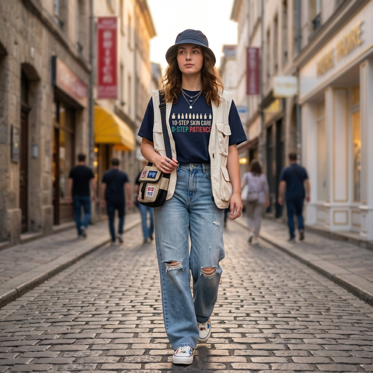 10-Step Skincare 0-Step Patience T-Shirt