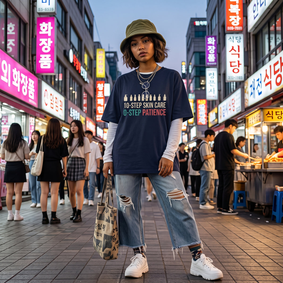 10-Step Skincare 0-Step Patience T-Shirt