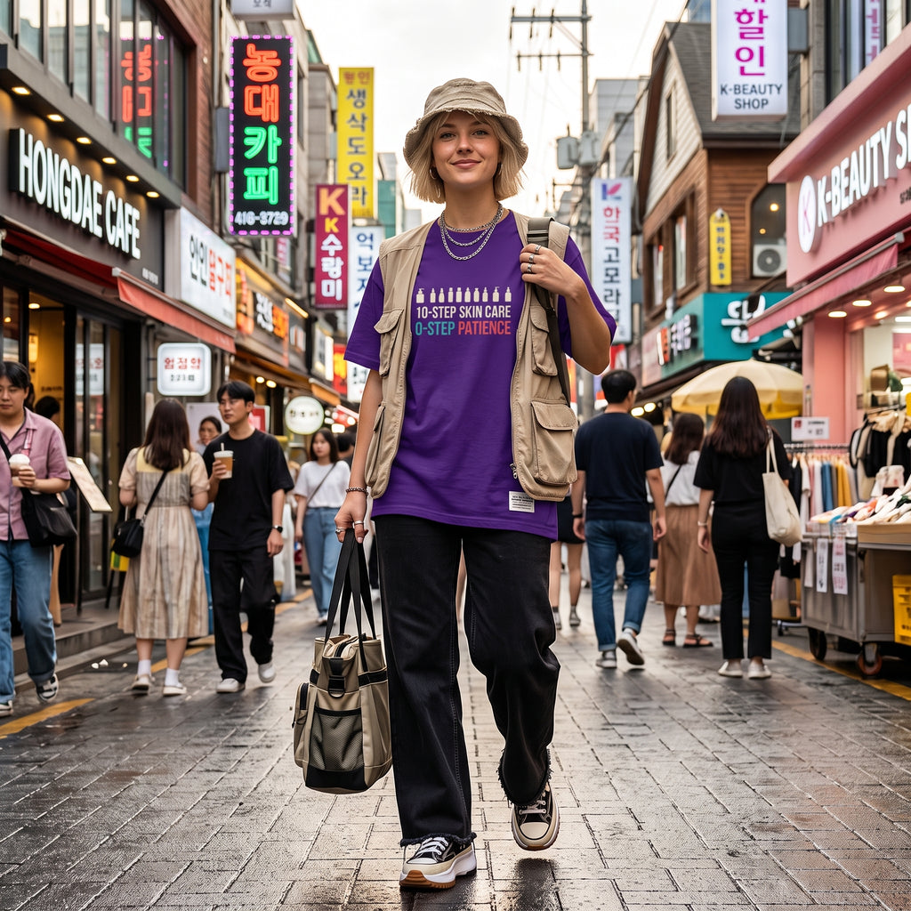 10-Step Skincare 0-Step Patience T-Shirt