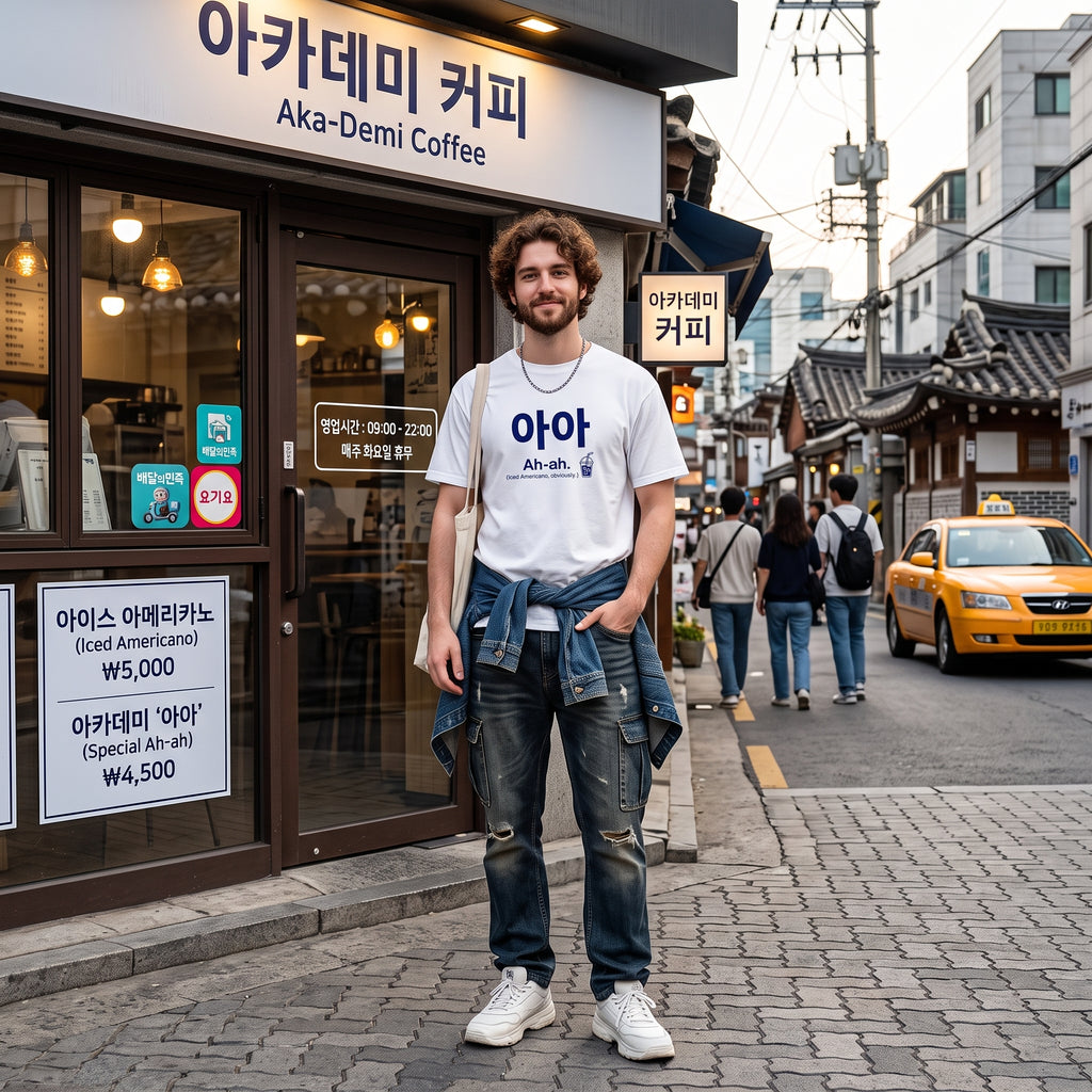 아-아 Ah-ah Iced Americano T-Shirt