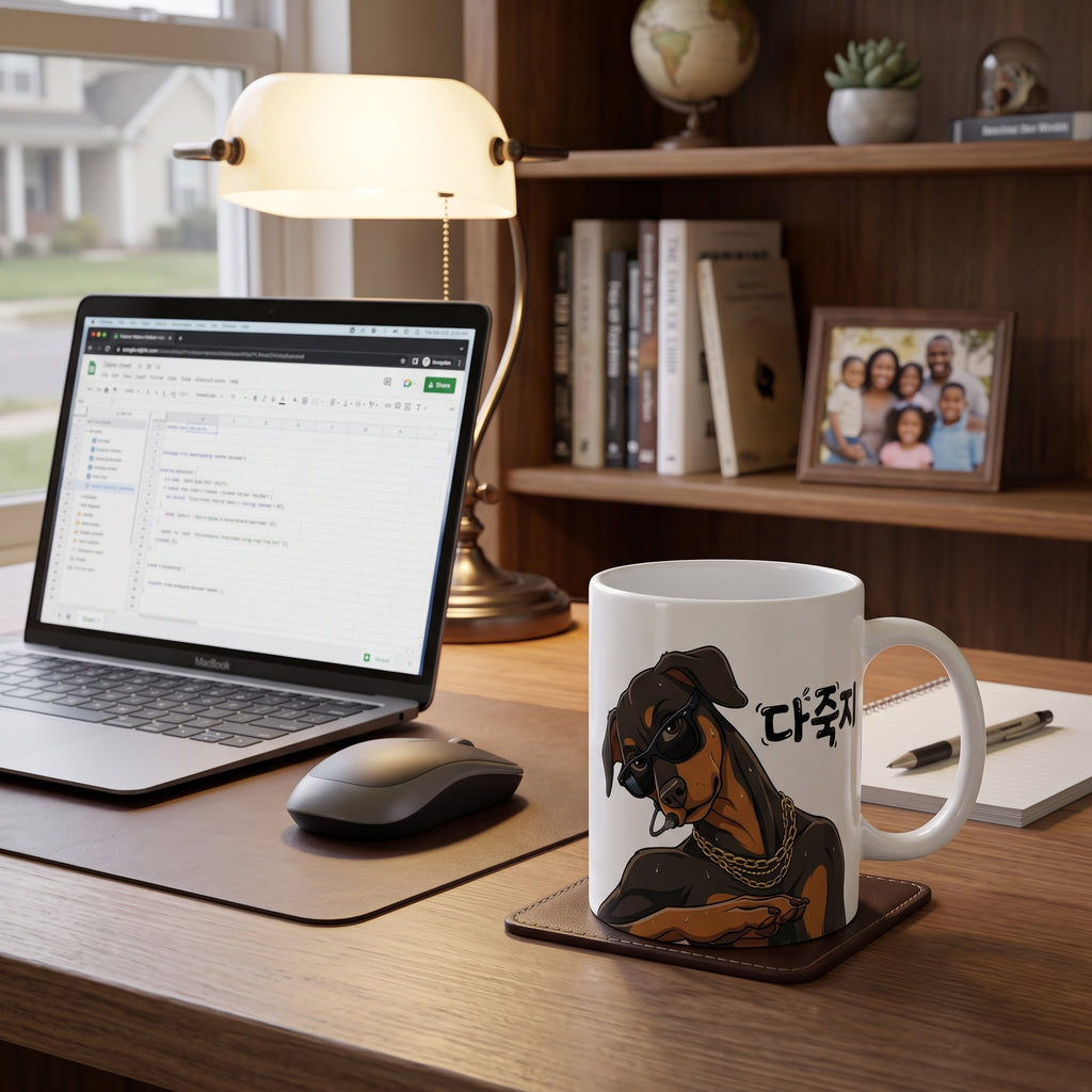 Doberman 다죽자 DaJukJa Ceramic Mug